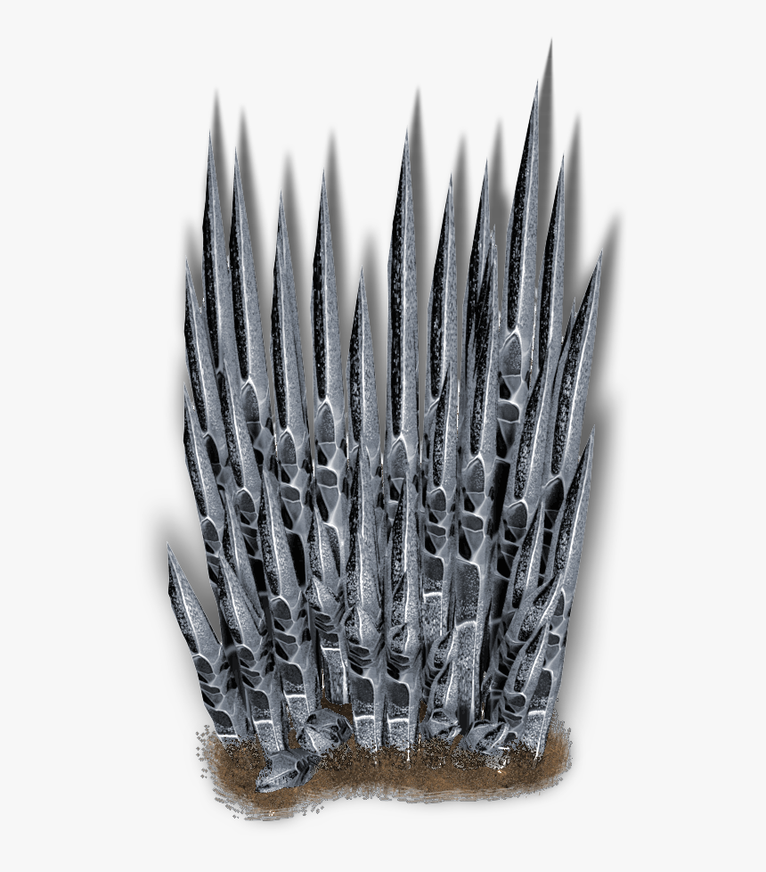 Silver Spikes Png, Transparent Png, Free Download