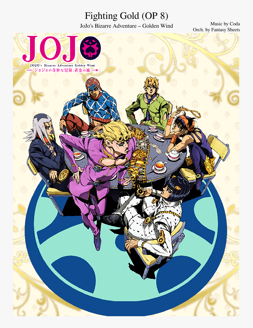 Jojo's Bizarre Adventure Golden Wind Characters, HD Png Download, Free Download