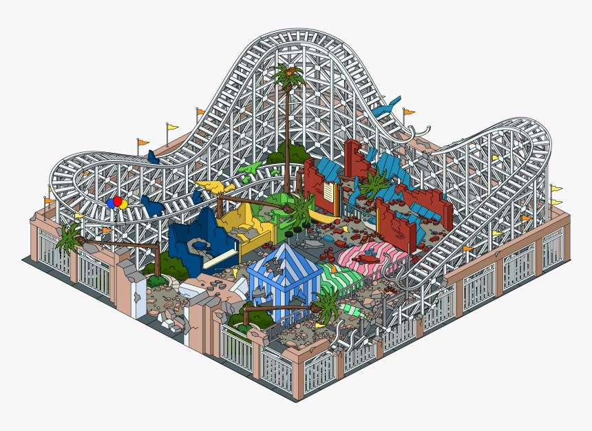 Building Bobsfunlandamusementpark Destroyed - Roller Coaster, HD Png Download, Free Download