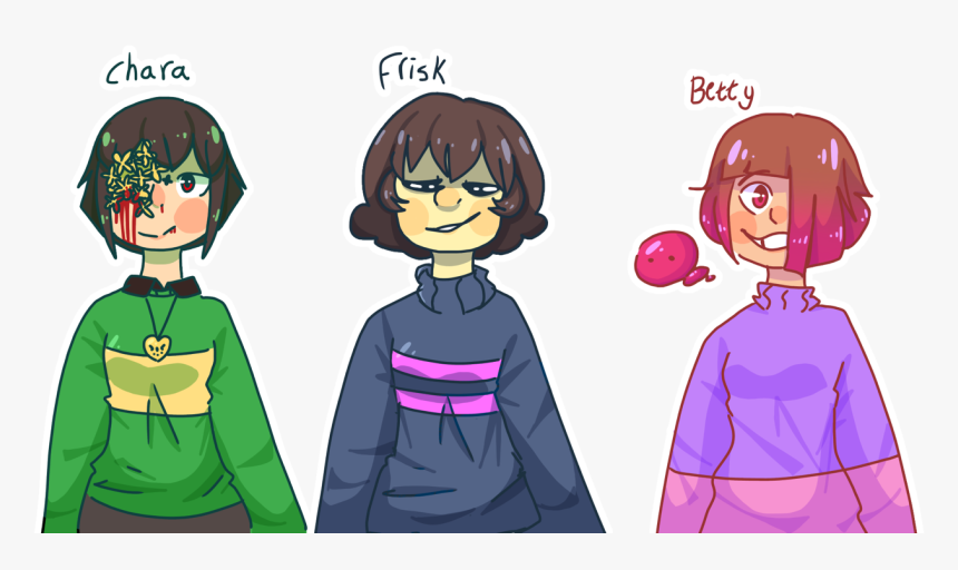 Chara, Frisk And Betty Doodle
i’m Sad Akumu Is Gone - Glitchtale Betty And Akumu, HD Png Download, Free Download