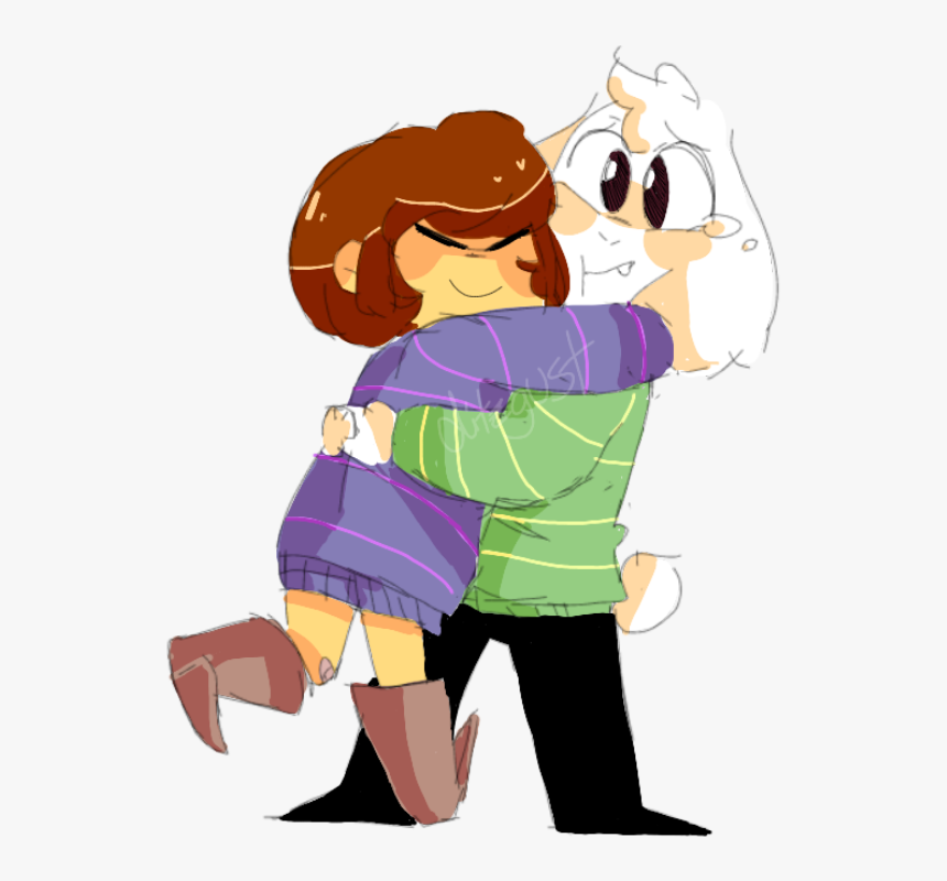 Undertale Frisk And Asriel Cute, HD Png Download, Free Download