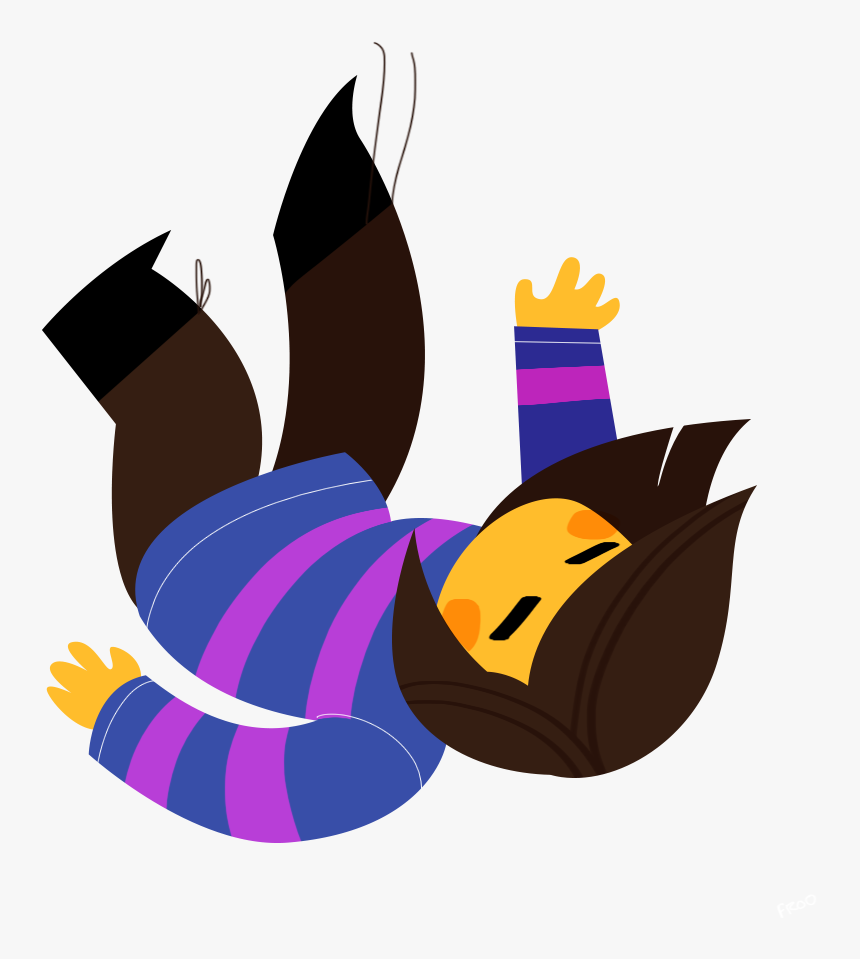 A Small Falling Frisk - Frisk Falling, HD Png Download, Free Download