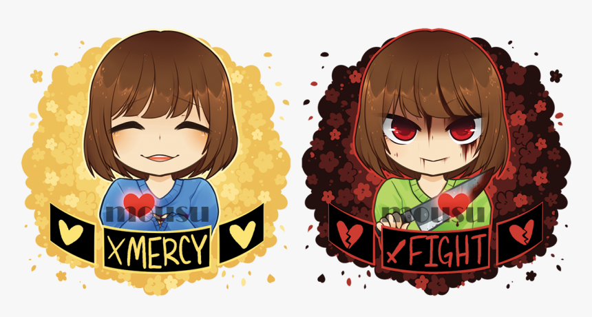 Undertale Frisk Y Chara Hd Png Download Kindpng