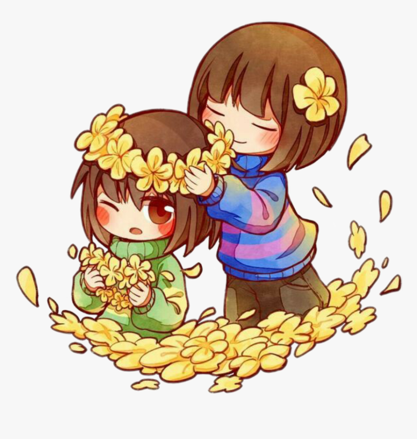 Owo
#undertale #frisk #chara #flowers - Cute Undertale Frisk, HD Png Download, Free Download