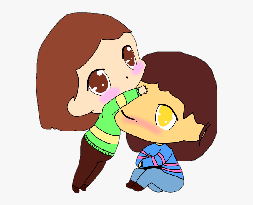 Transparent Determination Clipart - Cute Chara And Frisk, HD Png Download, Free Download