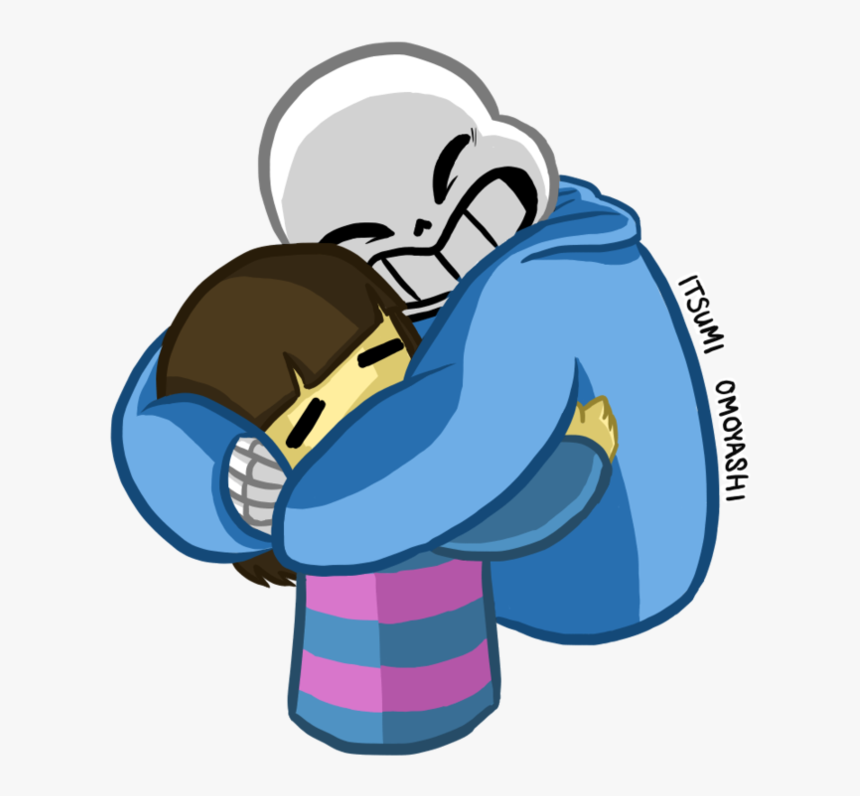 Hug Clipart Child Hug - Undertale Sans Hug Frisk, HD Png Download, Free Download