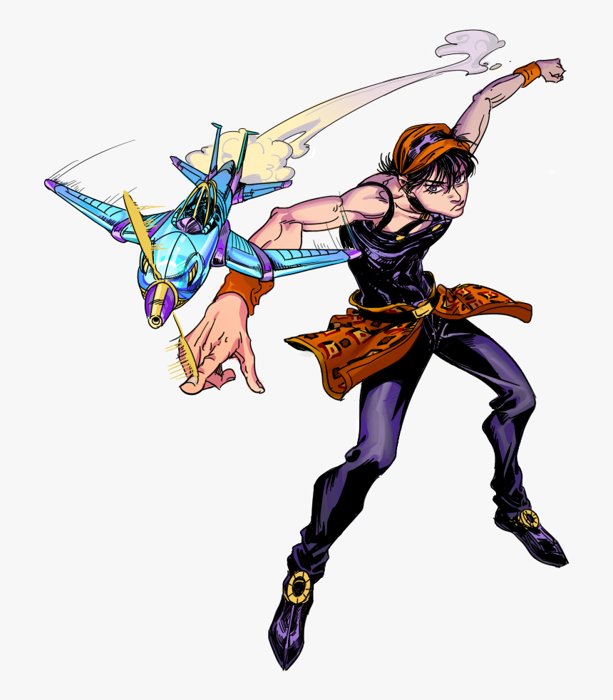 Aerosmith And Narancia Ghirga Drawn By Leejang - Narancia Aerosmith, HD Png Download, Free Download