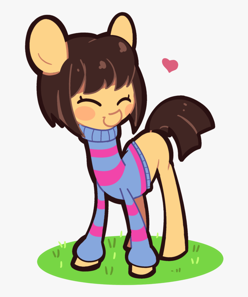 Turtlefarminguy, Frisk, Ponified, Safe, Solo, Undertale - Mlp And Undertale Fanart, HD Png Download, Free Download