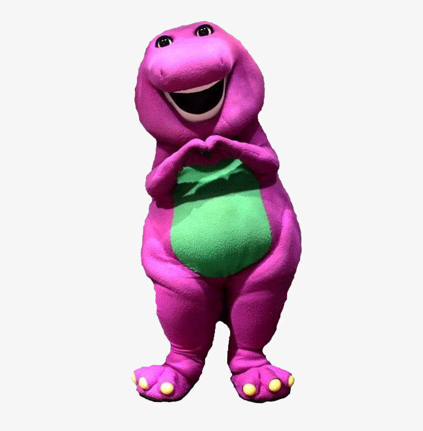 Barney The Dinosaur His Heart Feel Super Happy - Barney The Dinosaur Png, Transparent Png, Free Download