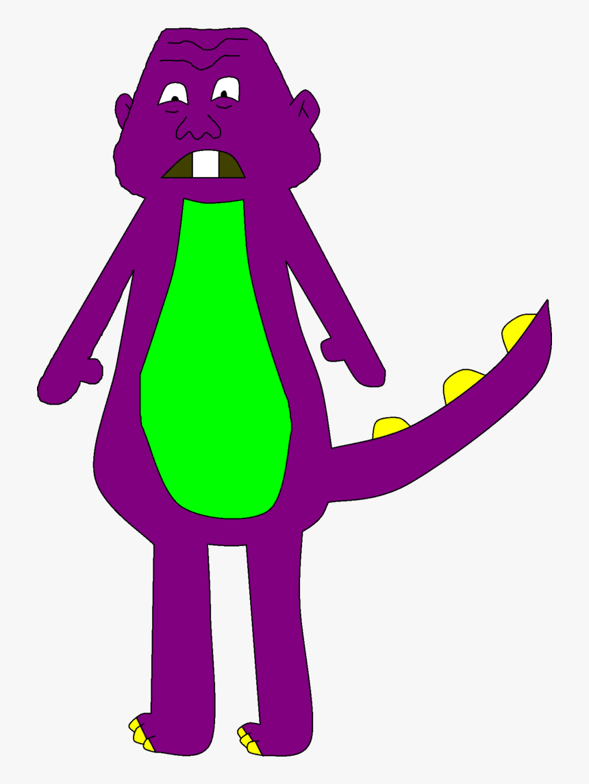 Barney Head Png - Barney The Dinosaur Fanart, Transparent Png, Free Download