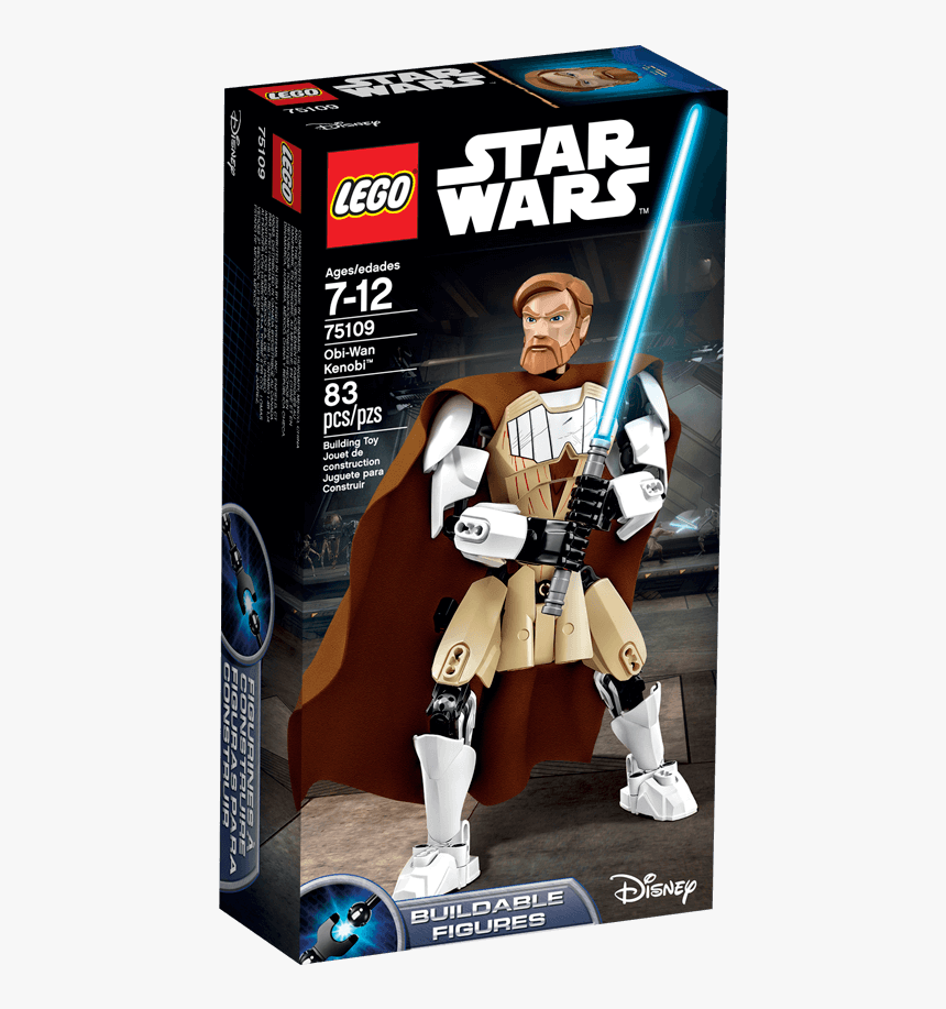 Obi-wan Kenobi - Lego Star Wars Buildable Figures Obiwan, HD Png Download, Free Download