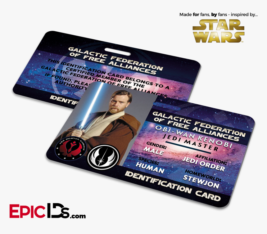 Star Wars Inspired - Star Wars Identification Card, HD Png Download, Free Download