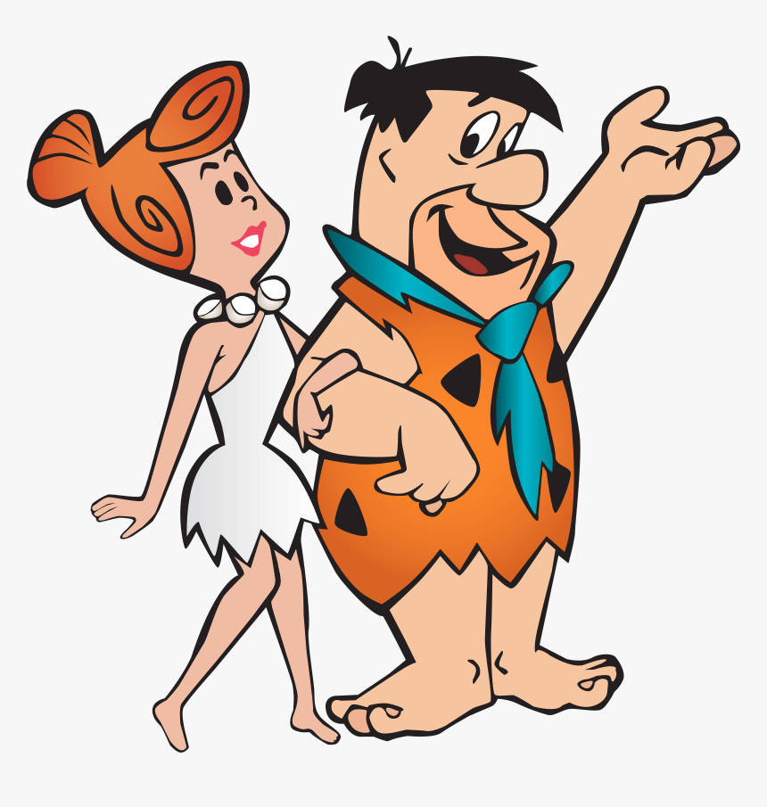 Fred Flintstone Wilma Flintstone Barney Rubble Pebbles - Os Flintstones Fred E Wilma, HD Png Download, Free Download