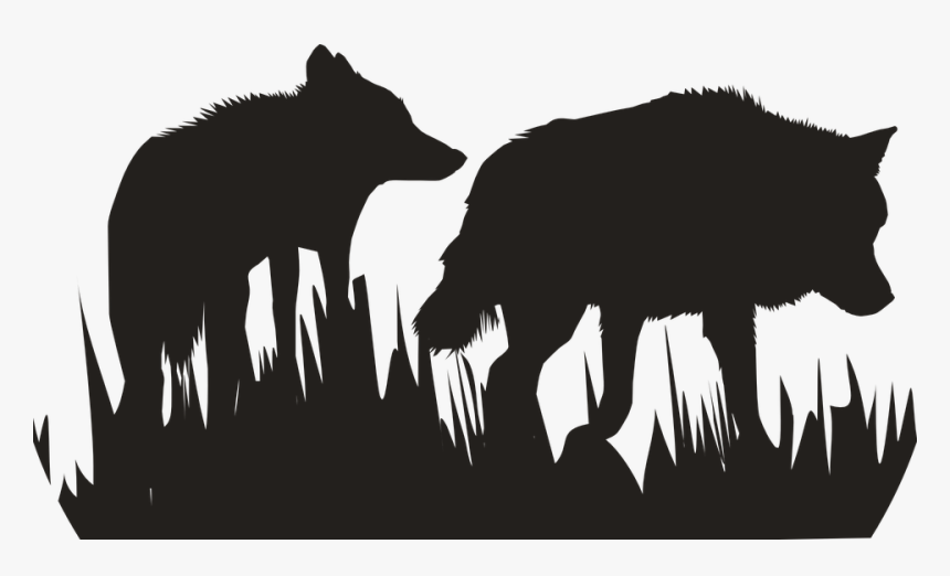 Wolves, Dogs, Silhouettes, Mammals, Animals, Stray - White Fang Clip Art, HD Png Download, Free Download