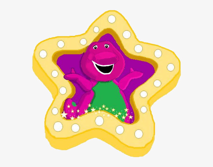Barney The Dinosaur Cartoon Star - Barney Star, HD Png Download, Free Download