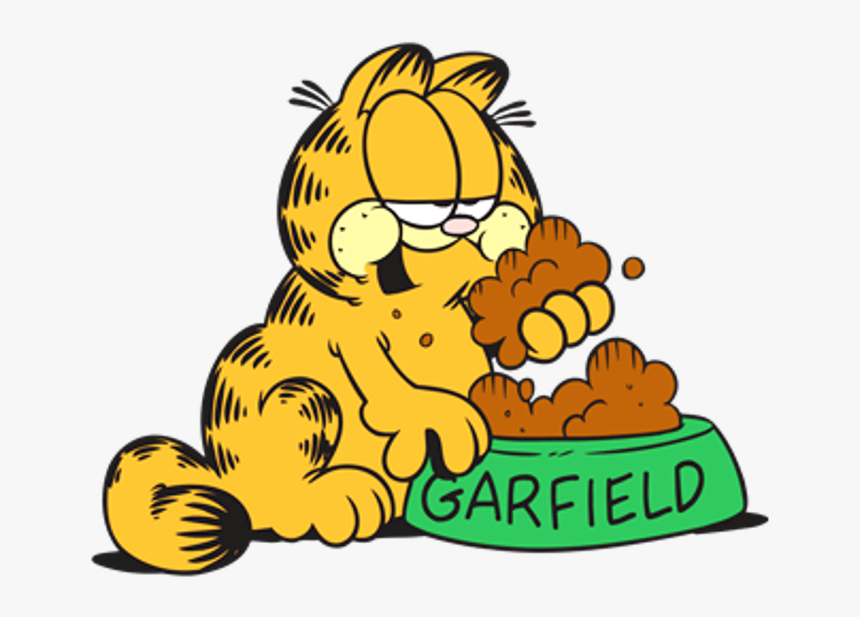 Garfield Eating Something - Garfield Eating Png, Transparent Png, Free Download