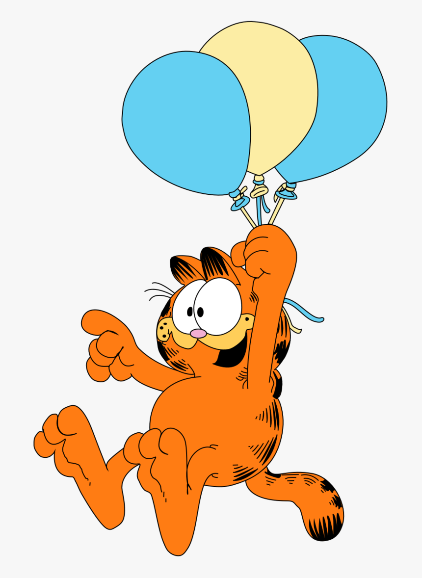 Garfield Balloons - Transparent Background Garfield Png, Png Download, Free Download