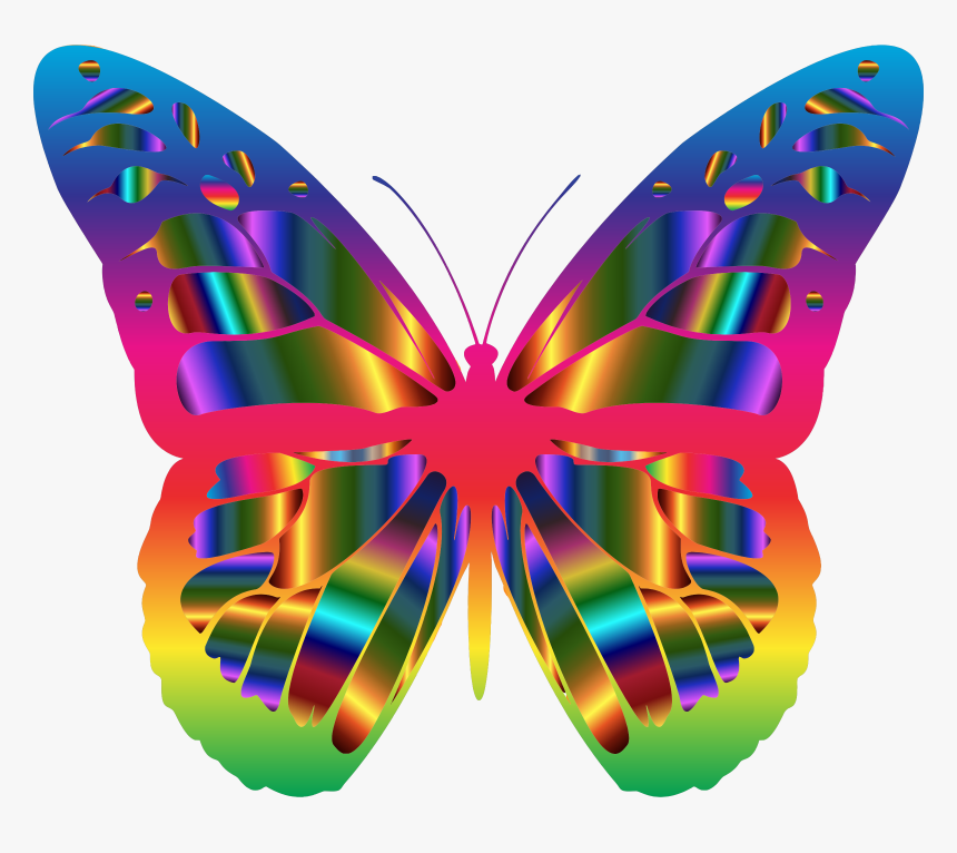 Iridescent Monarch Butterfly 19 Clip Arts - Beautiful Butterfly, HD Png Download, Free Download