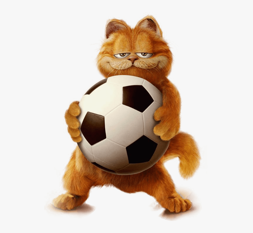 Garfield Football - Transparent Transparent Background Garfield, HD Png Download, Free Download