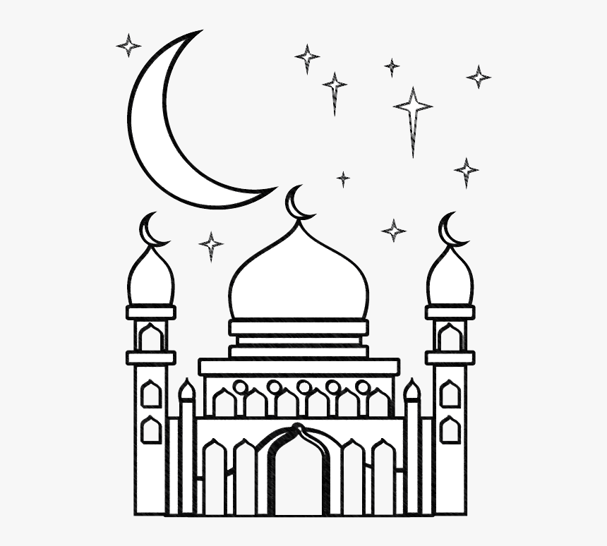 Islam Drawing Celebration - Coloring Page Eid Lantern, HD Png Download, Free Download