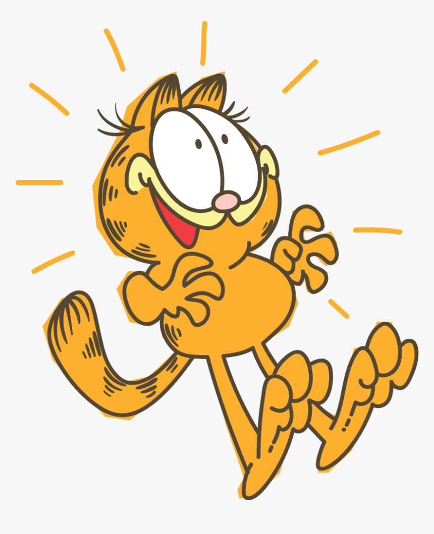 Garfield Line Messaging Sticker - Garfield Icons, HD Png Download, Free Download