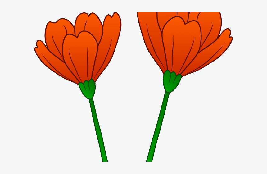 Poppy Clipart 2 Flower - Poppy Flower Clip Art, HD Png Download, Free Download