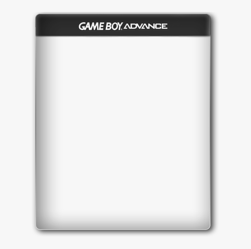 Gameboy Advance Black Case Cover Template - Game Boy Advance, HD Png Download, Free Download