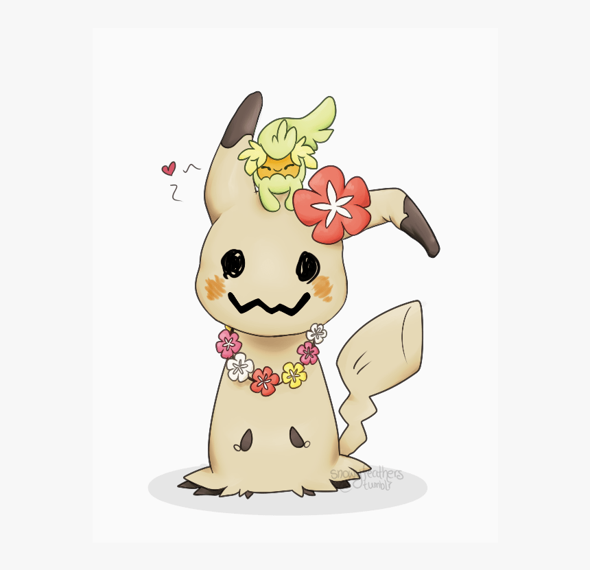 Mimikyu Made A New Friend - Cartoon, HD Png Download, Free Download