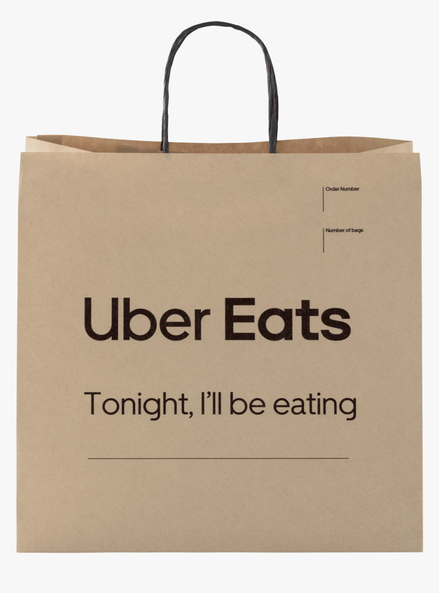 Uber Eats Delivery Bag Paper, HD Png Download, Free Download