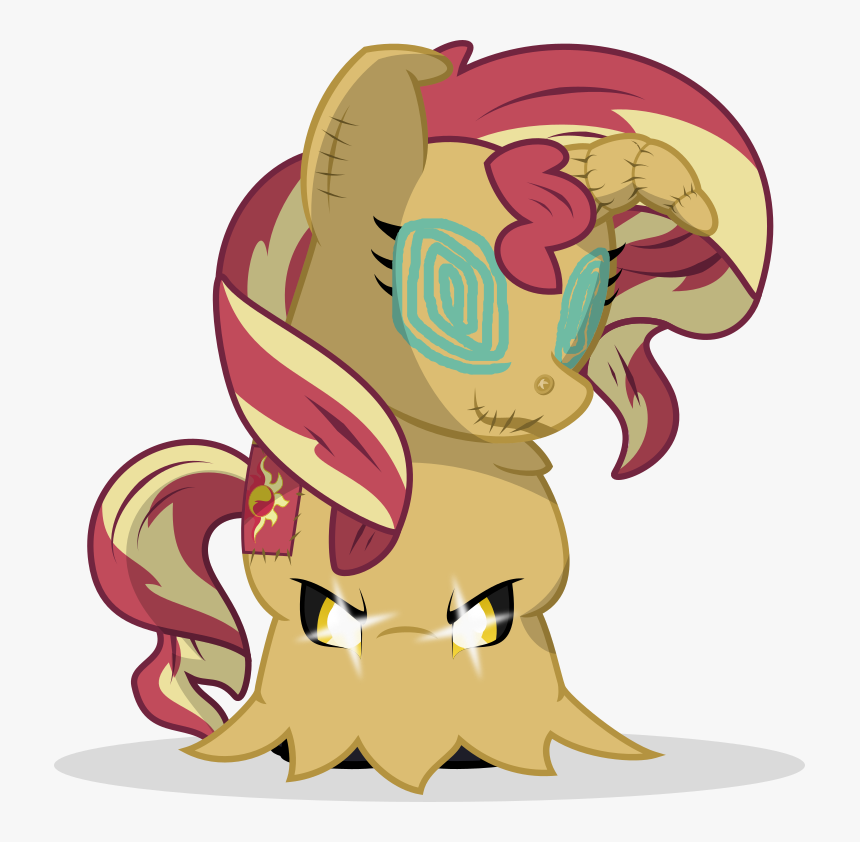 Mlp-trailgrazer, Crossover, Mimikyu, Pokémon, Safe, - Mlp And Mimikyu, HD Png Download, Free Download