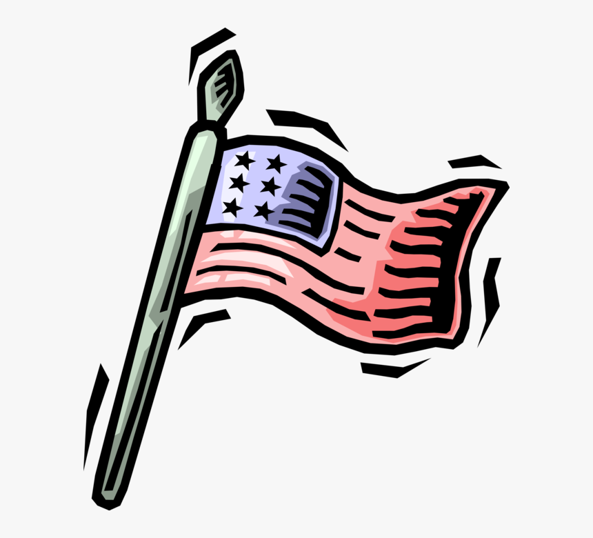 Vector Illustration Of American Flag Of United States, HD Png Download, Free Download