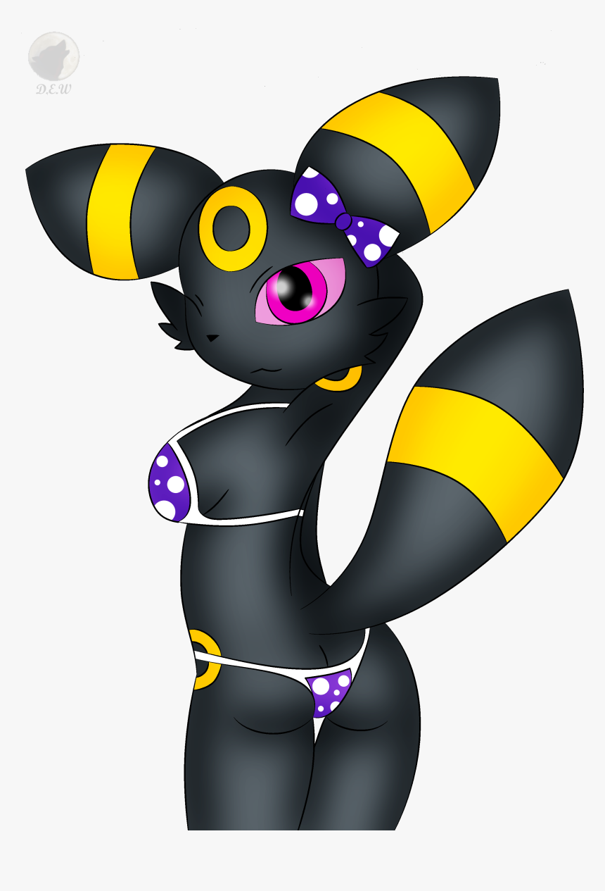 Umbreon Anthro - Cartoon, HD Png Download, Free Download