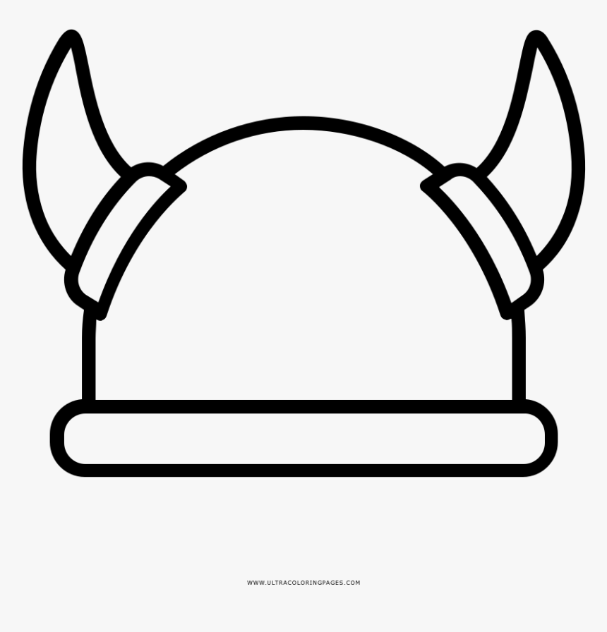 Viking Helmet Coloring Page, HD Png Download, Free Download