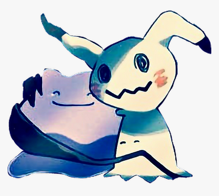 #pokemon #mimigma #mimikyu #ditto #hug #hugs #love - Ditto And Mimikyu Pokemon, HD Png Download, Free Download