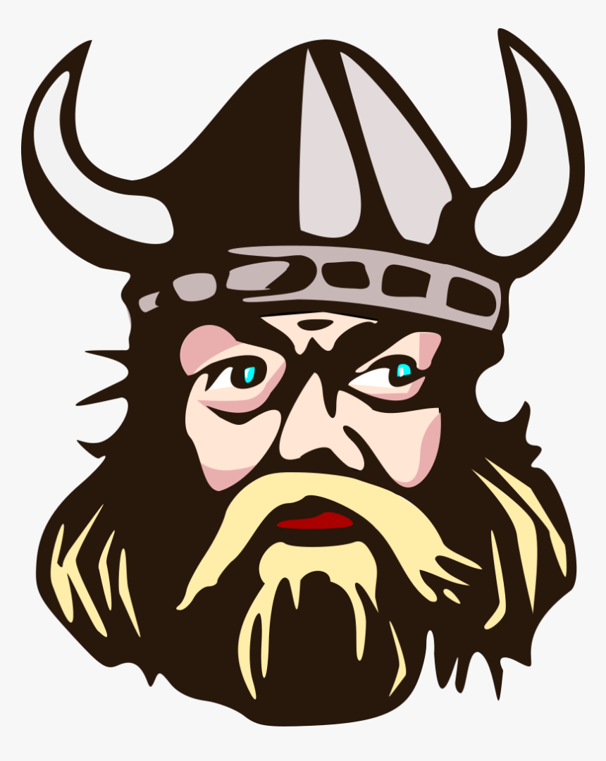 Viking Head With Horn - Clipart Viking, HD Png Download, Free Download