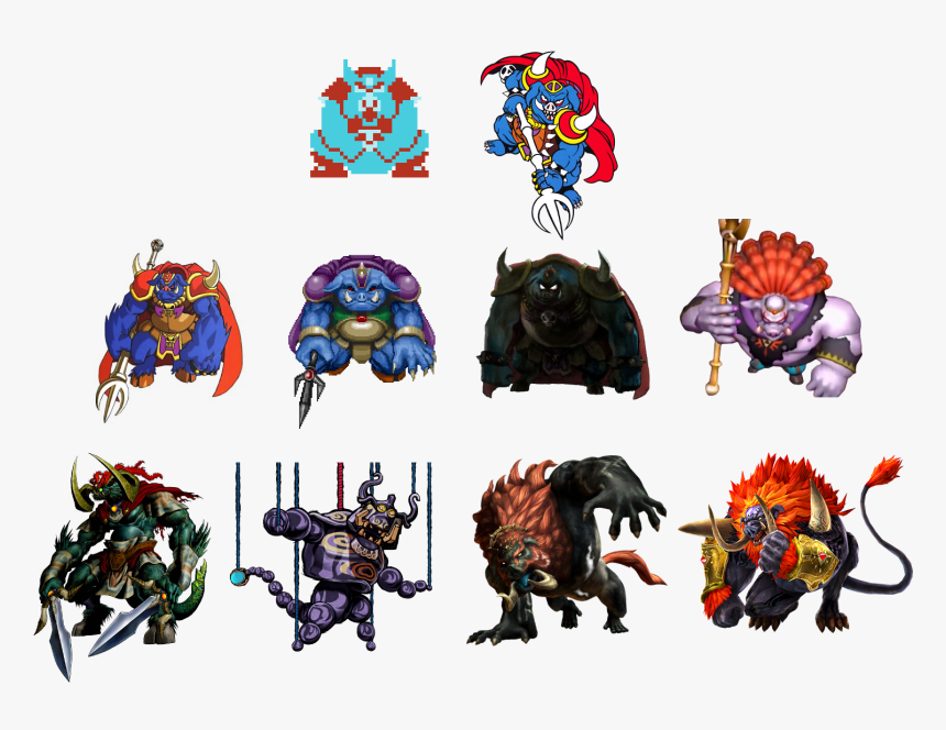 The Legend Of Zelda - All Ganon Forms, HD Png Download, Free Download