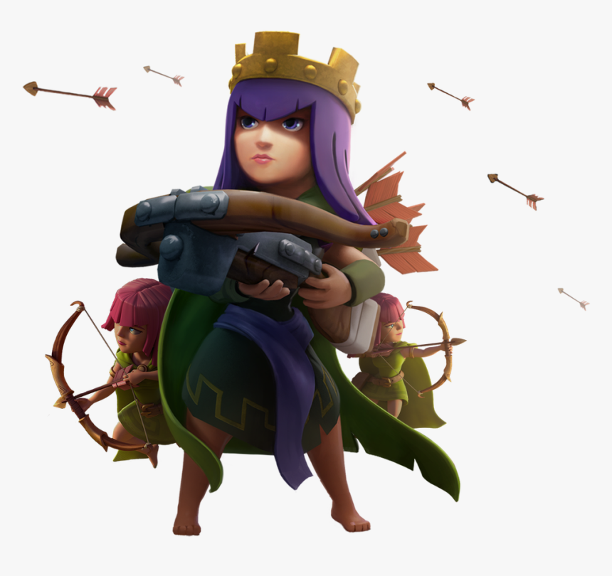 Clip Art Archer Queen Clash Of Clans - Clash Of Clans Archer Queen Png, Transparent Png, Free Download