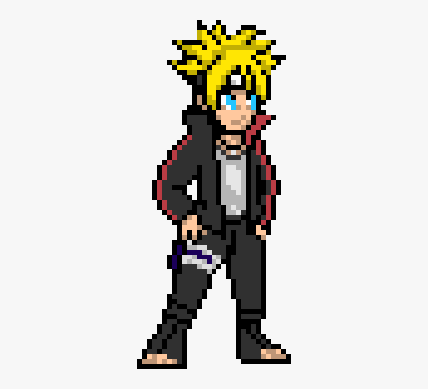 Pixel Art Naruto Boruto, HD Png Download, Free Download