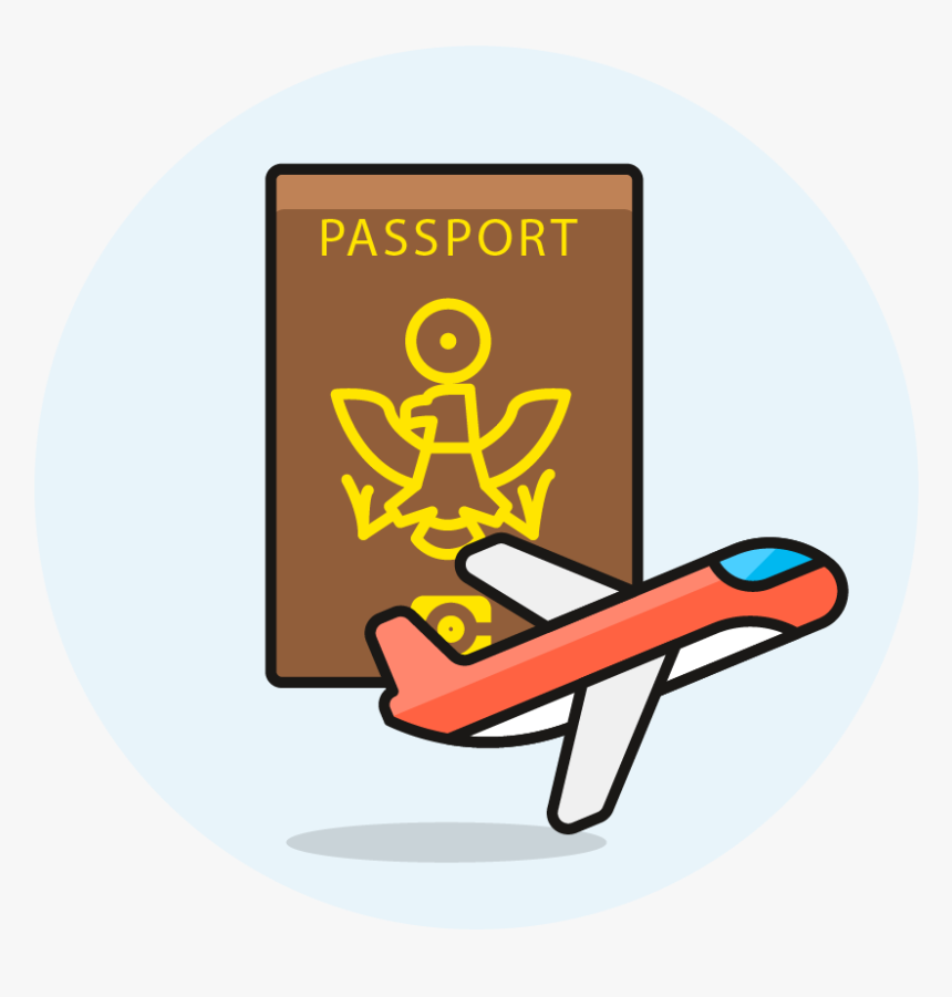 Image Creator Pushsafer Send Push Notifications Easy - Passport And Aeroplane Clipart, HD Png Download, Free Download