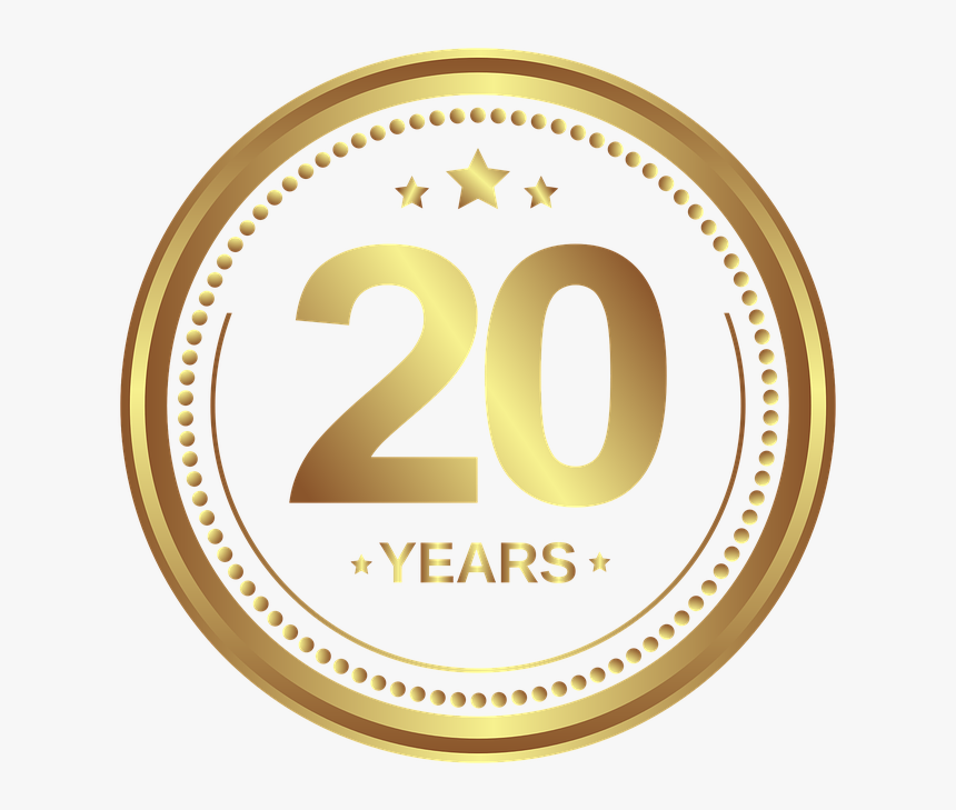 Medal, Anniversary, 20 Years, Figures, Gold - Stickers Sirenita Bebe, HD Png Download, Free Download