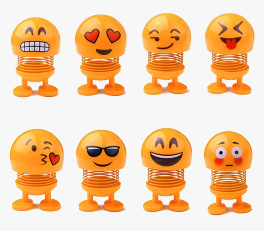 Spring Emoji Car Toy Png Image - Spring Emoji For Car, Transparent Png, Free Download