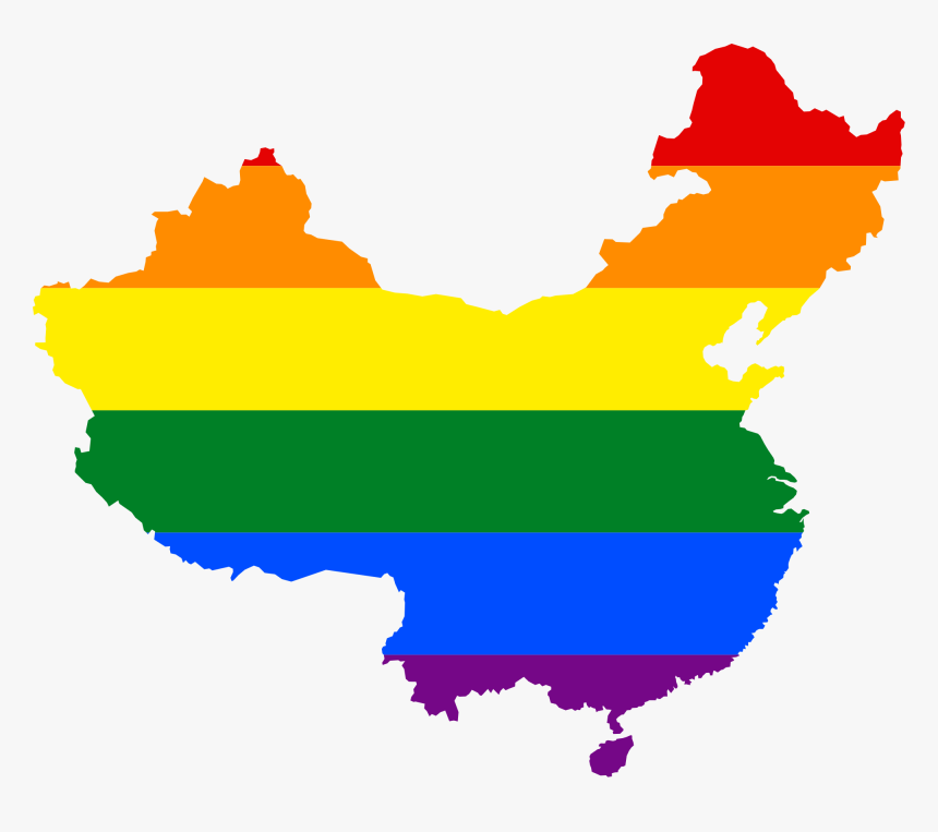 Flag Map Of Peoples Republic Of China Clipart , Png - China Lgbt, Transparent Png, Free Download