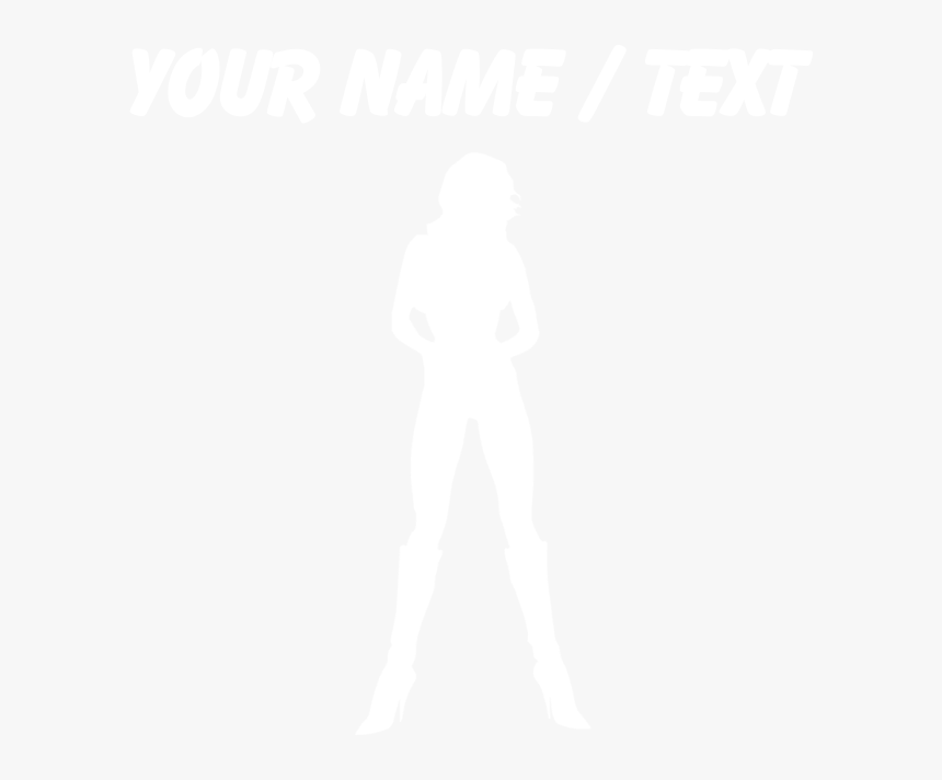 Custom Woman In Stripper Boots Silhouette Plus Siz - My Girl Your Girl, HD Png Download, Free Download