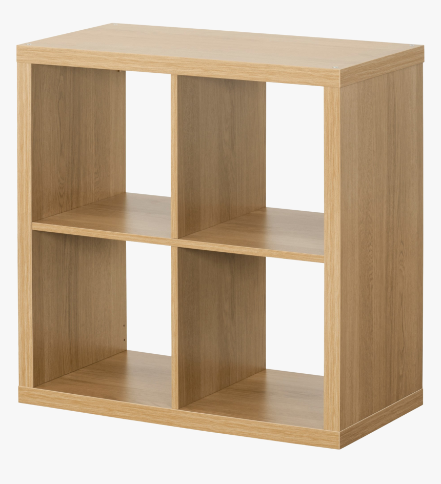 Bookshelf Png Free Image Download - Ikea Kallax Oak, Transparent Png, Free Download