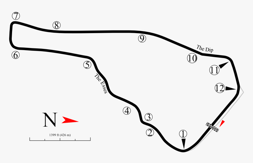 Road Atlanta Track Map Until 1998 - Road Atlanta Race Track Map, HD Png Download, Free Download