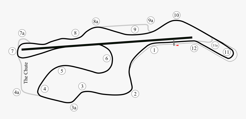 Infineon With Emphasis On Long Track - Infineon Raceway Track Map, HD Png Download, Free Download