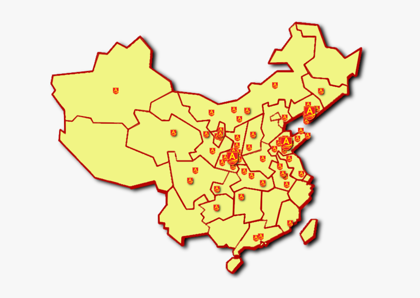 Teach In China Aston English Our Primary - China Map No Writing, HD Png Download, Free Download