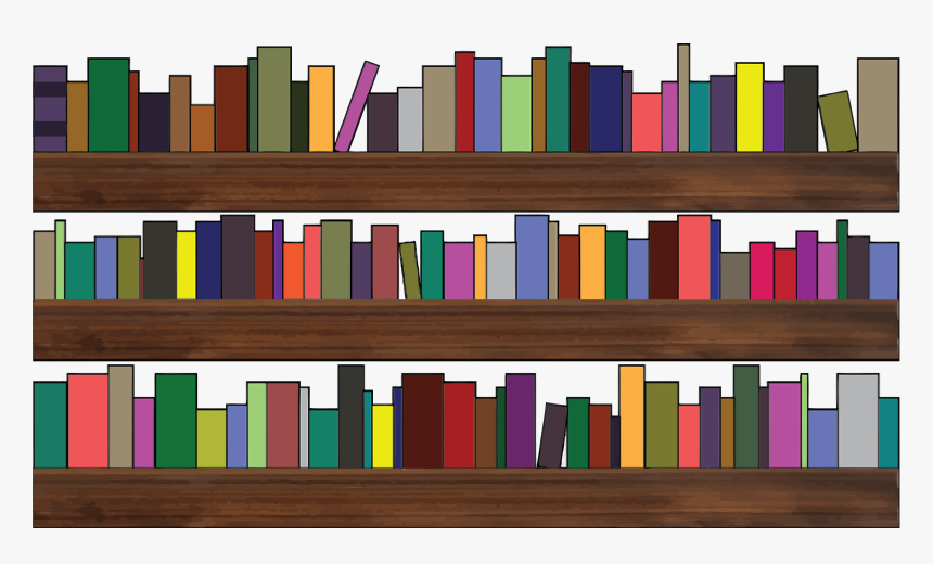 Bookshelf - Bookshelf Clipart, HD Png Download, Free Download