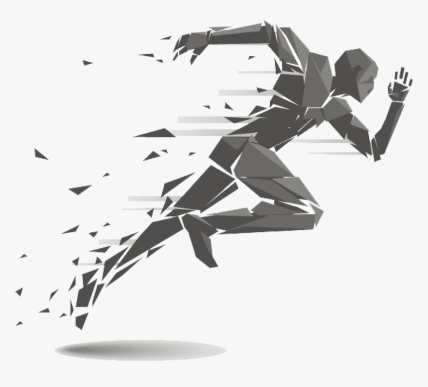 Running Track And Field Athletics Clip Art - Transparent Running Man, HD Png Download, Free Download