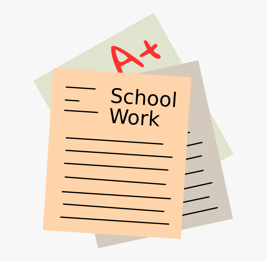 School Work - School Work Clipart, HD Png Download, Free Download